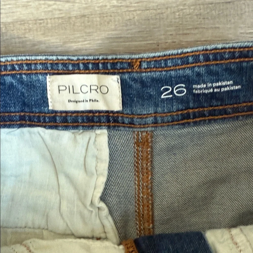 Anthropologie PILCRO  Rolled Denim Shorts 26 - Picture 8 of 10